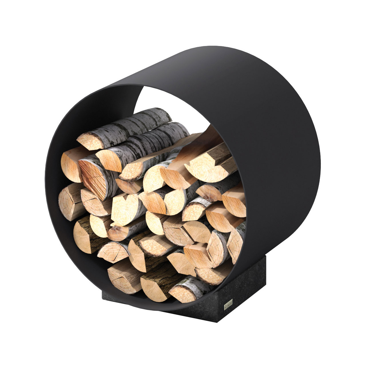 Nordpeis Kaminholzregal rund Stahl ME WOOD 1