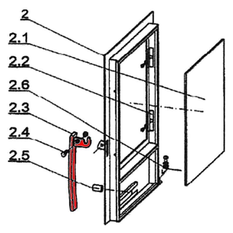 Oranier Nordik poignée de porte A