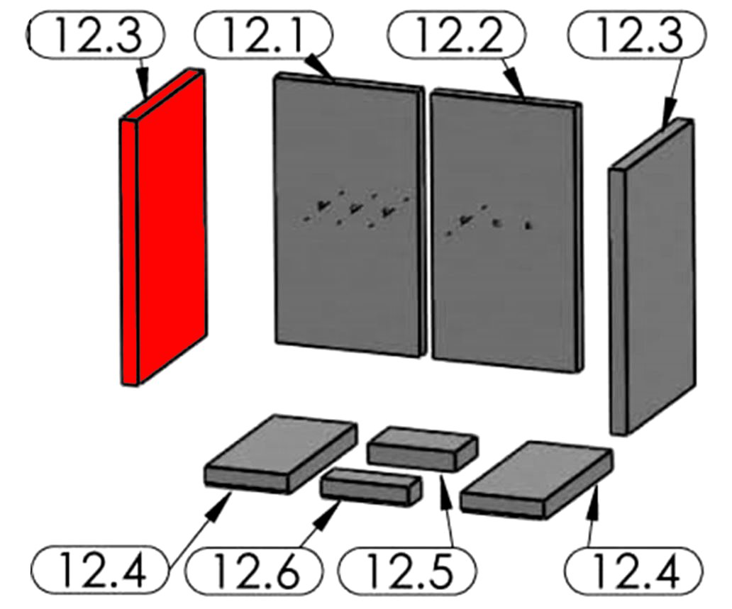 Oranier Belt Aqua Plan Pierre de paroi côté à gauche 