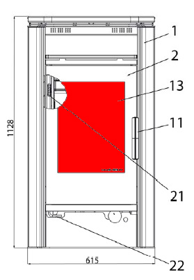 Haas+Sohn I 2060 Sichtscheibe Türglas