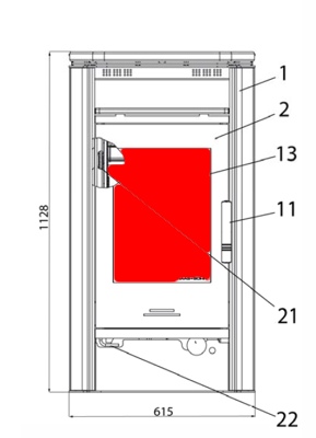 Haas+Sohn Eifel 230.17 vitre de la porte
