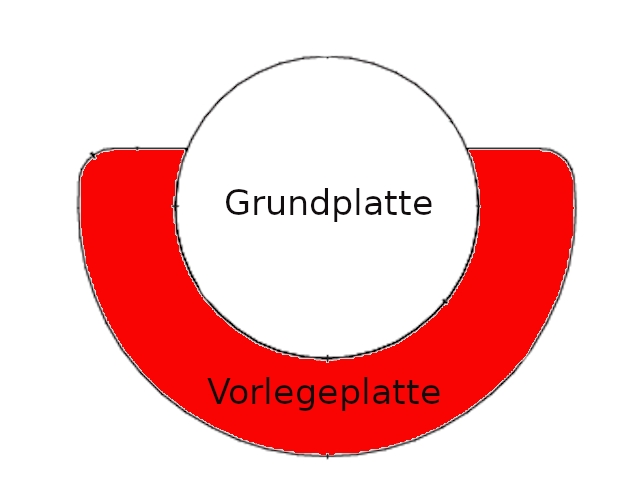 Spartherm Vorlegeplatte Glas Ø 900 mm