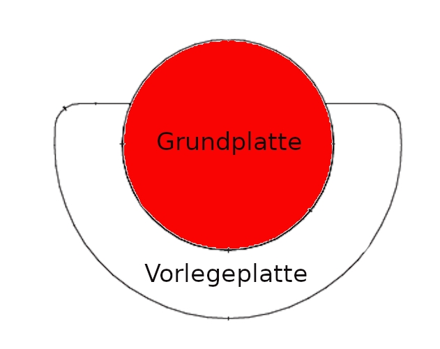 Spartherm Grundplatte Glas Ø 900 mm