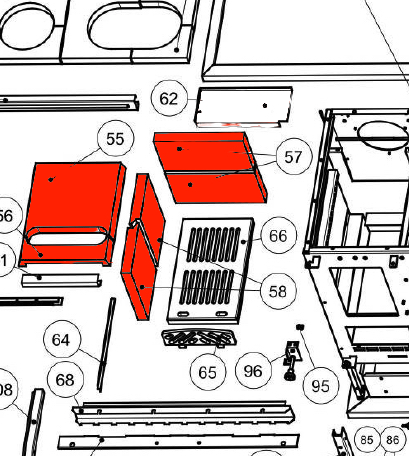Wamsler W1-75 Feuerraumauskleidung